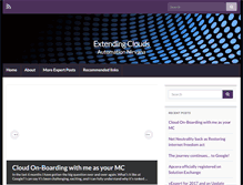 Tablet Screenshot of extendingclouds.com